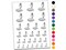 Birth of Venus Botticelli Painting Temporary Tattoo Water Resistant Fake Body Art Set Collection